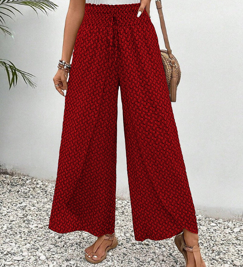 Sommerfeld | Lisette Hose mit weitem Bein und geometrischem Druck