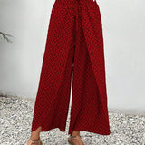 Sommerfeld | Lisette Hose mit weitem Bein und geometrischem Druck