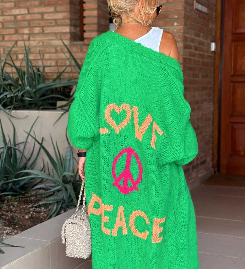 Sommerfeld | Liebe & Frieden - Long Sleeve Cardigan