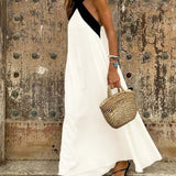 Salve™ - Elegantes Kleid mit Kontrastfarbe