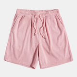 Kurzärmeliges Corduroy Hemd mit Knöpfen & Shorts