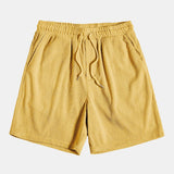 Kurzärmeliges Corduroy Hemd mit Knöpfen & Shorts