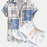 Hemd mit Paisley-Muster #Zufälliges Musterdesign# & Shorts zum Schwimmen