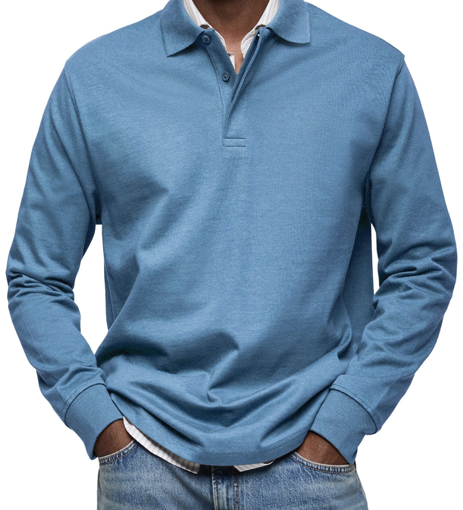 Sommerfeld | Langarm-Poloshirt für Herren (1 kaufen – 1 GRATIS dazu)