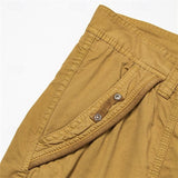 Herren unifarbene Cargo-Shorts mit mehreren Taschen