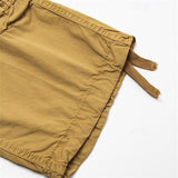 Herren unifarbene Cargo-Shorts mit mehreren Taschen