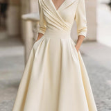 Lea™ - Elegantes Midikleid mit Dezentem Glanz