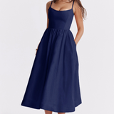 ESTELLE | Elegantes Korsett Sommer Midi Kleid