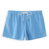 Flamingo Tropischer Print Hemden mit Knöpfen & kurze Schwimmshorts