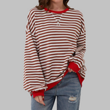 Sommerfeld | Gestreiftes Langarm-Sweatshirt mit Rundhalsausschnitt