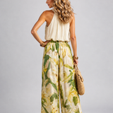 Yvonne | Blumenmuster-Zweiteiliges Set