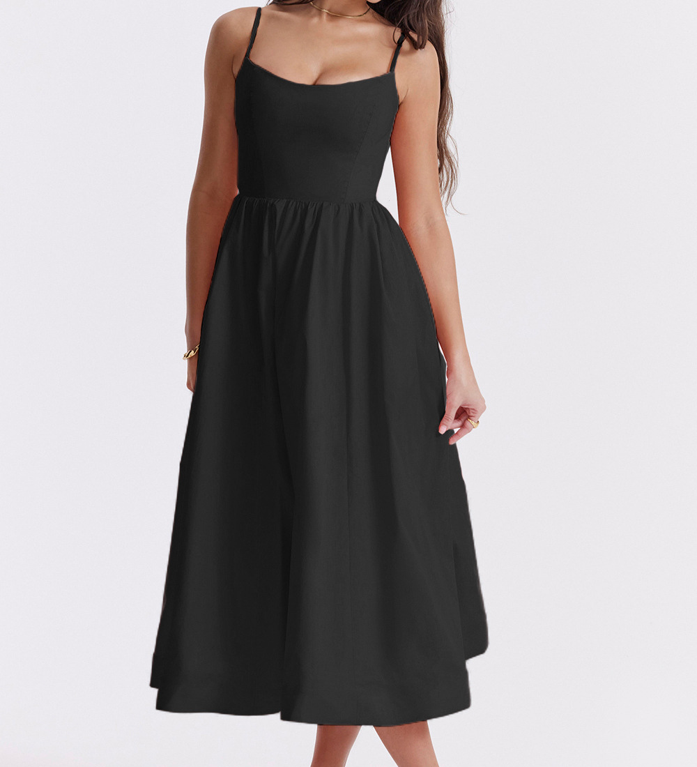 ESTELLE | Elegantes Korsett Sommer Midi Kleid