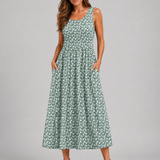 Franziska | Boho-Halterneck Midi-Kleid
