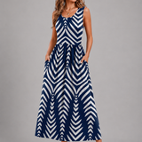 Franziska | Boho-Halterneck Midi-Kleid