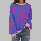 Sommerfeld | Gestreiftes Langarm-Sweatshirt mit Rundhalsausschnitt