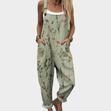 Sommerfeld | Leinen-Jumpsuit mit Blumenmuster