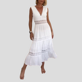 Sora™ – Ärmelloses Boho-Midikleid mit Spitzendetails