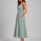 Franziska | Boho-Halterneck Midi-Kleid