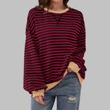 Sommerfeld | Gestreiftes Langarm-Sweatshirt mit Rundhalsausschnitt
