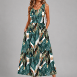 Franziska | Boho-Halterneck Midi-Kleid