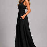 Franziska | Boho-Halterneck Midi-Kleid