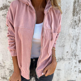 Sommerfeld | Cordjacke mit Reißverschluss und Kapuze