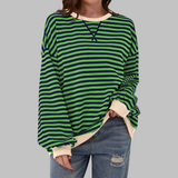 Sommerfeld | Gestreiftes Langarm-Sweatshirt mit Rundhalsausschnitt