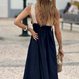 Salve™ - Elegantes Kleid mit Kontrastfarbe