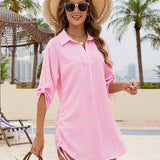 Megan | Luftiges Strand-Hemd mit verstellbarer Taille