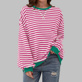 Sommerfeld | Gestreiftes Langarm-Sweatshirt mit Rundhalsausschnitt (1 kaufen, 1 gratis dazu)