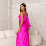 Dorie™ - Asymmetrisches Kleid mit Langem Schlitz