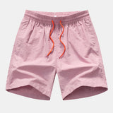 Leaf Farbe Block Print Button Up Shirt & Swim Short