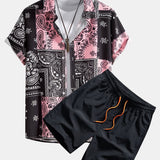 Hemd mit Paisley-Muster #Zufälliges Musterdesign# & Shorts zum Schwimmen