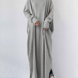 Serenya™ - Modisches Kleid mit langen Ärmeln und V-Ausschnitt