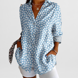 Hilda | Elegante Vintage-Bluse mit Blumenmuster