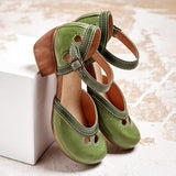 Laisy - Orthopädische Sandalen mit niedrigem Absatz
