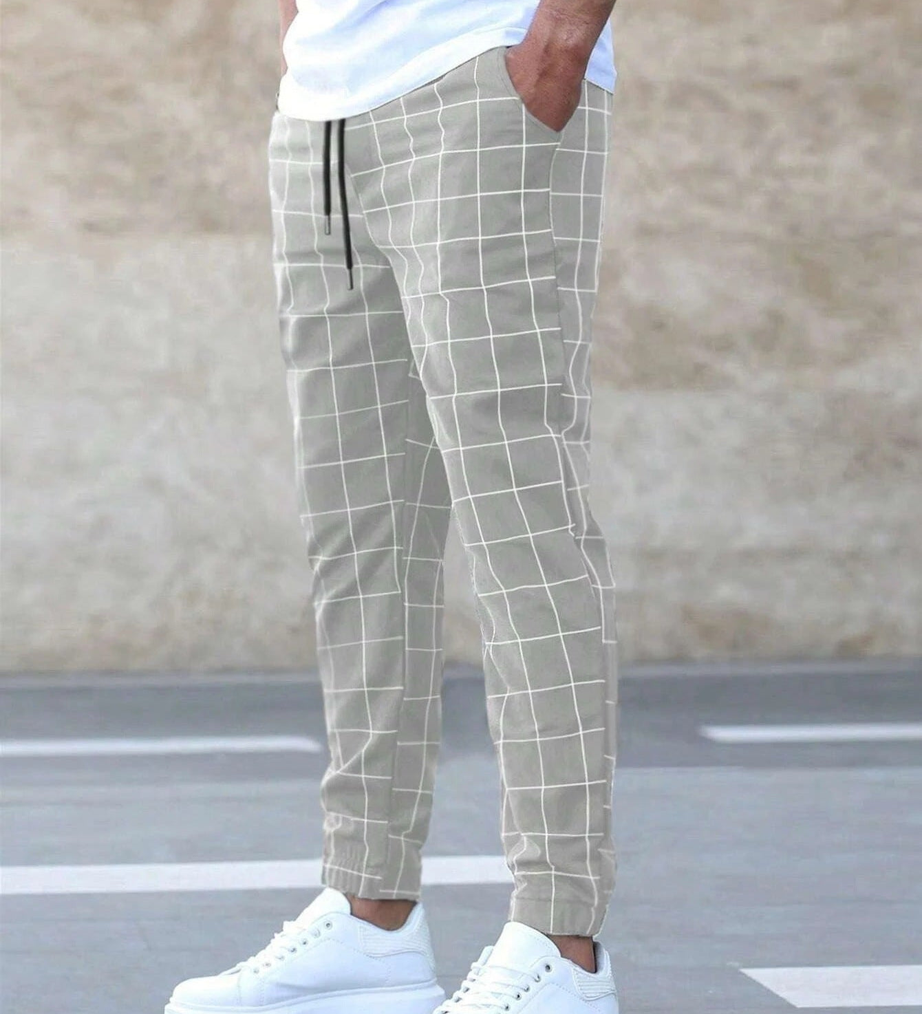 Sommerfeld™ | Herren Jogginghose kariert – Gerade geschnitten, Casual Streetwear, Frühling Freizeit