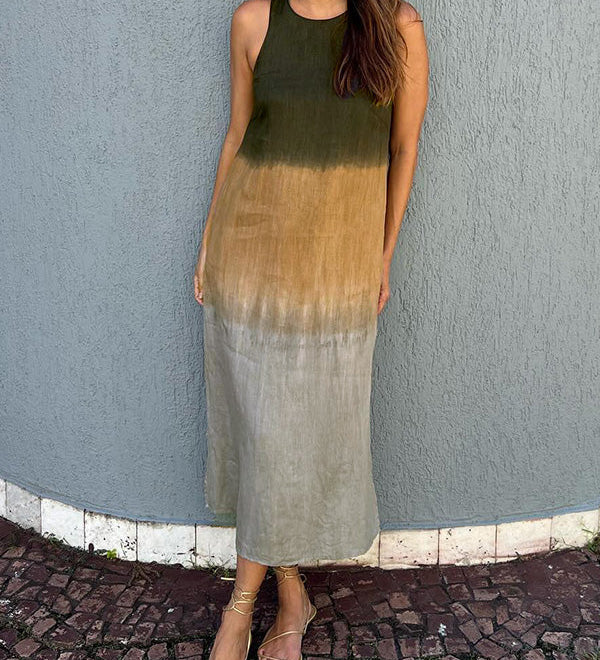 Angela™ | Elegantes Kleid mit Naturmuster