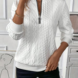 Sommerfeld | Eleganter Strickpullover mit Reißverschluss