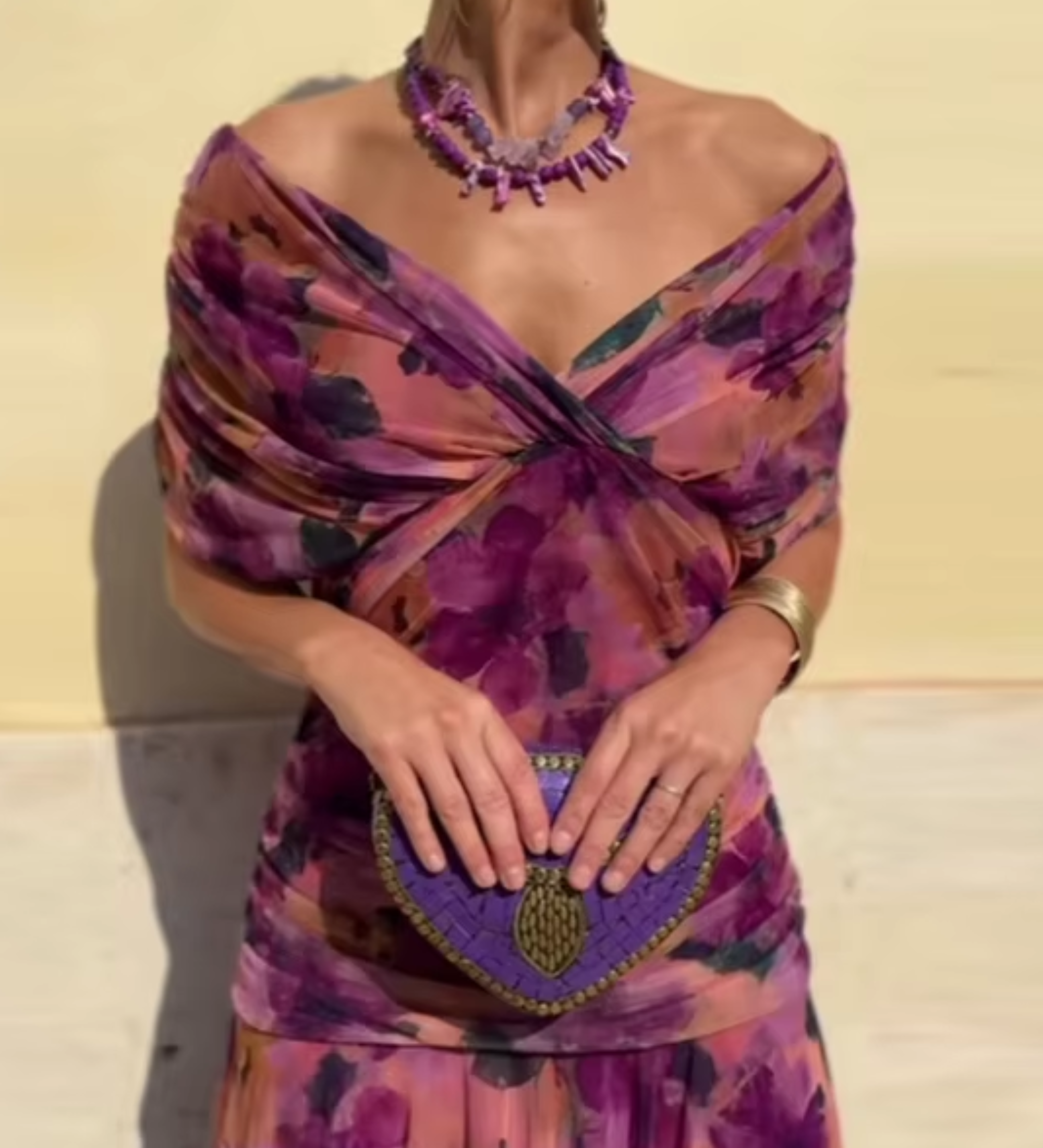 Lady™ - Elegantes Maxikleid für festliche Anlässe mit V-Ausschnitt