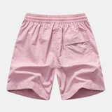 Leaf Farbe Block Print Button Up Shirt & Swim Short