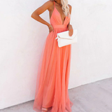 Sommerfeld | Maxikleid in Hellkoralle