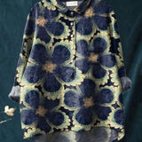 Alodia | Florale Französische Vintage-Bluse