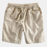 Hemd aus Leinen-Viskose-Mischung mit Knöpfen & Shorts aus Leinen-Baumwoll-Mischung mit Kordelzug