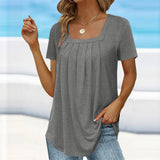 Nami | Fließende Bluse mit Karree-Ausschnitt