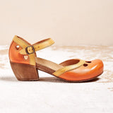 Laisy - Orthopädische Sandalen mit niedrigem Absatz