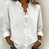 Beatrice | Edle V-Ausschnitt Bluse