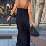 Salve™ - Elegantes Kleid mit Kontrastfarbe