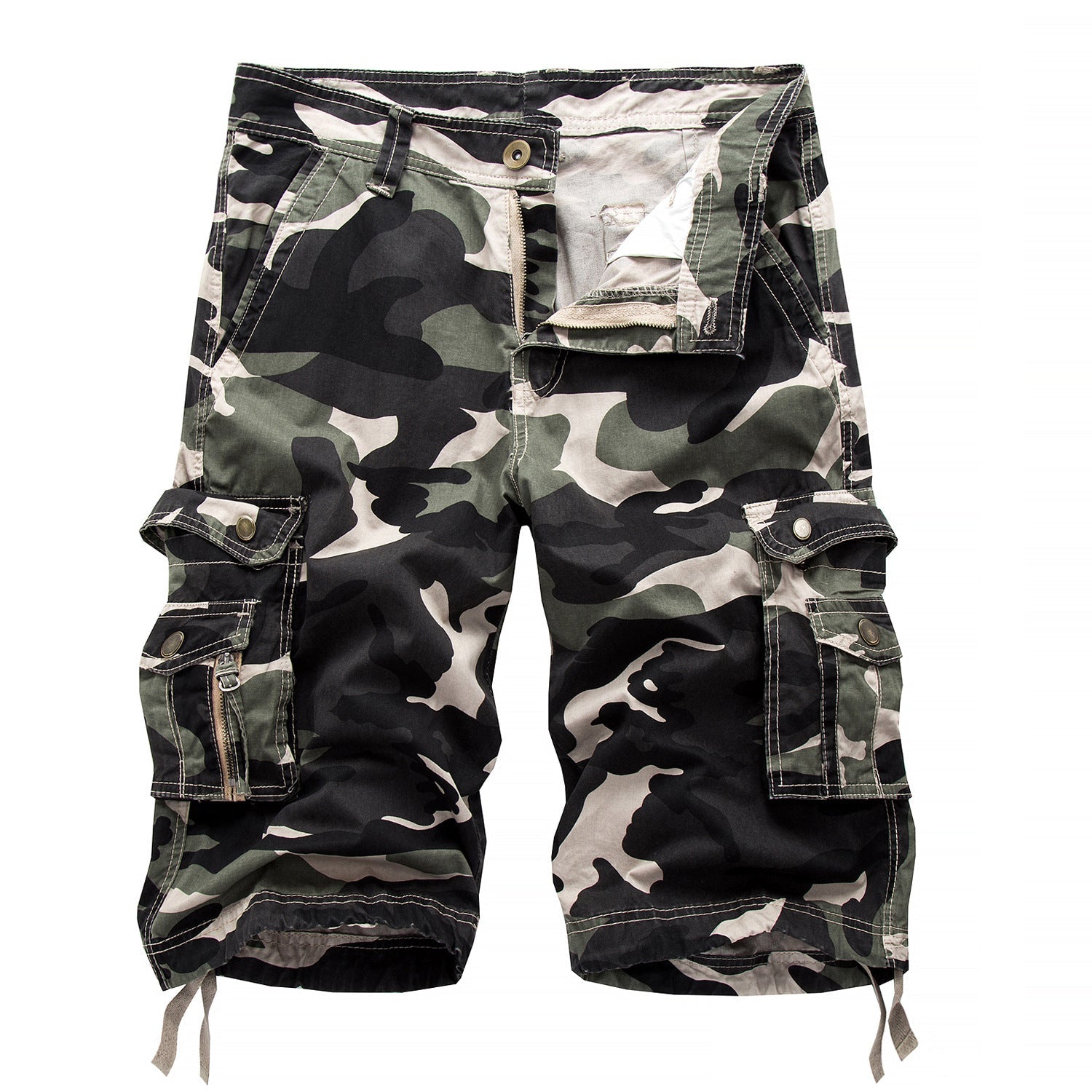 Sommerfeld | Herren Outdoor-Camouflage-Cargoshorts (1 kaufen, 1 GRATIS dazu)
