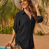 Megan | Luftiges Strand-Hemd mit verstellbarer Taille
